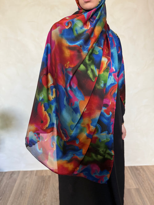 Printed Silk Hijaabs 5