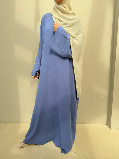 Blue Linen abayah