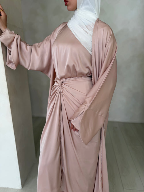 ZAHRA wrap 3-piece set: Blush