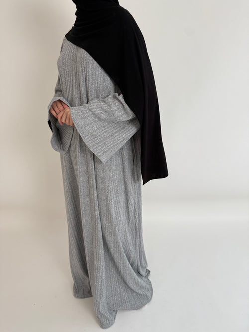 Grey marl Winter Dress ZIP