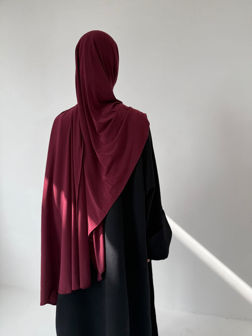 Burgundy Premium Jersey Hijaab