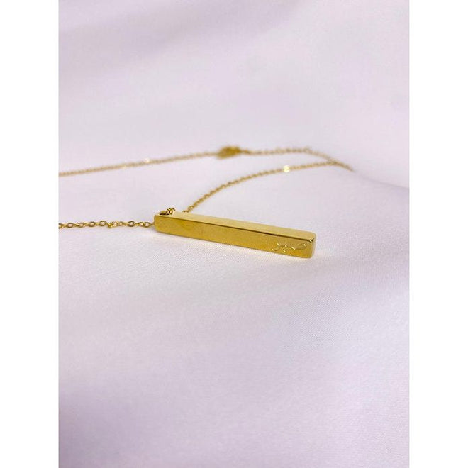 Sabr Gold Bar Necklace