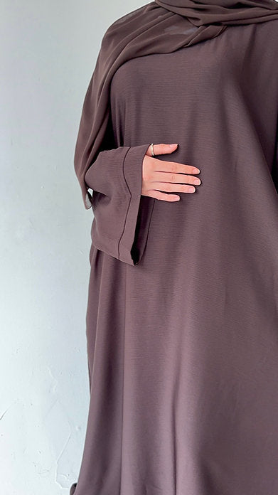 Brown ripple abayah