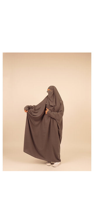 1-piece Jilbaab- Taupe grey