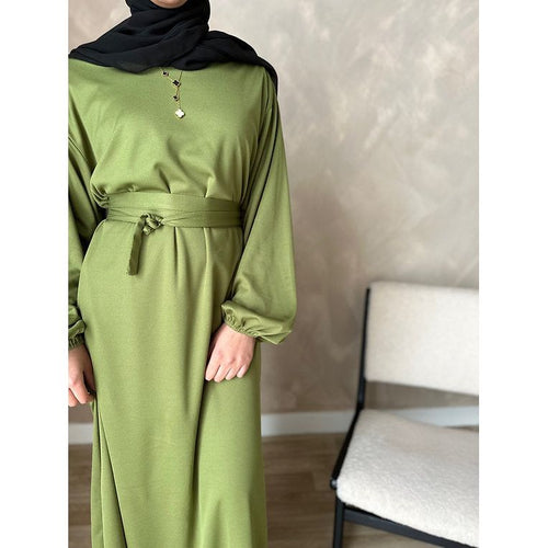 Olive wrap dress