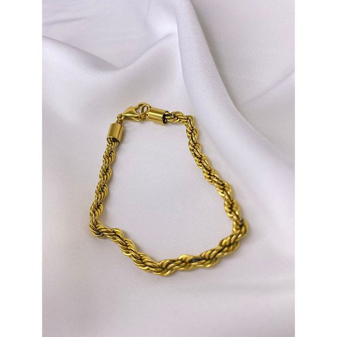 Gold Rope Chain Bracelet