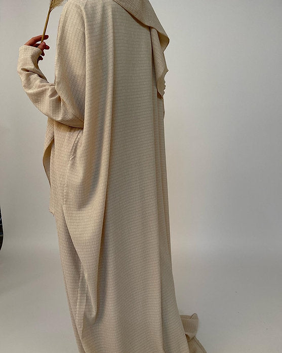 Soft cream prayer garment
