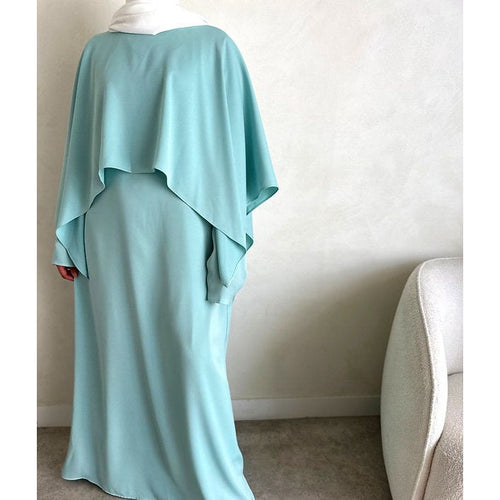Aqua Cape abayah set