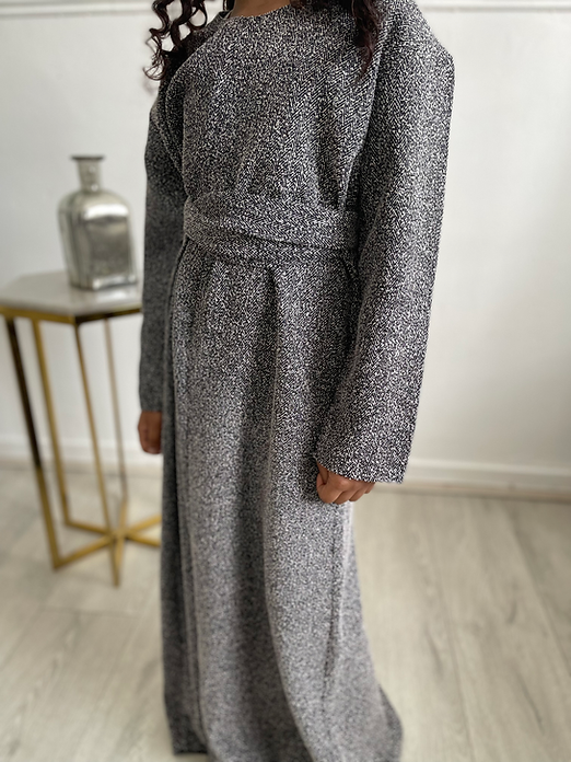Kids Brown winter abayah