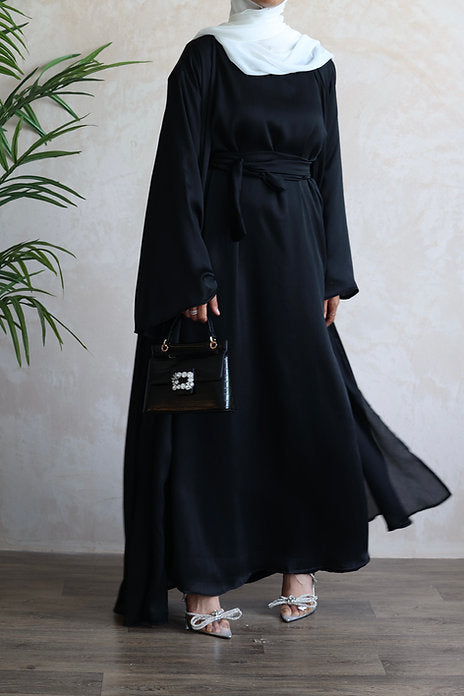 Lina open abayah:black