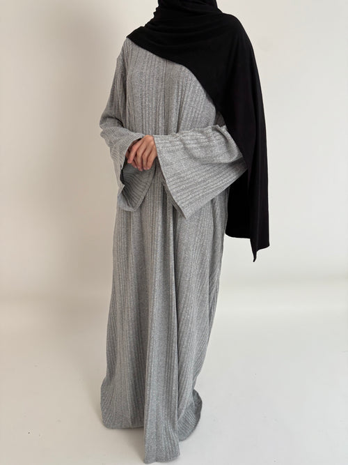 Grey marl Winter Dress ZIP