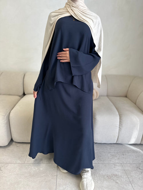 Navy co-ord skirt set