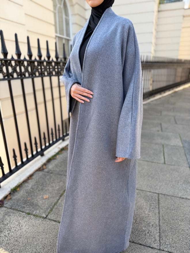Grey Wool Coat abayah