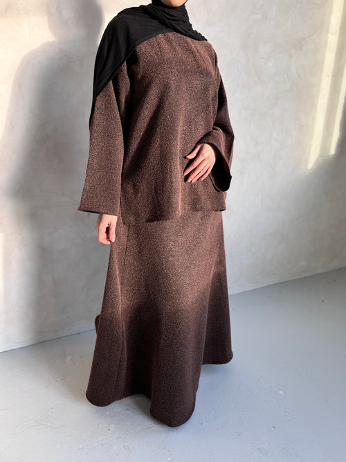 Brown Winter co-ord skirt set