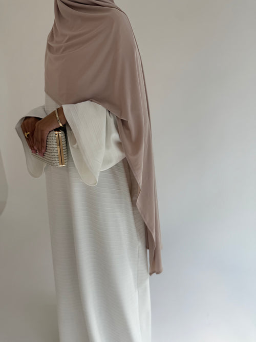 Ivory Ribbed Dress