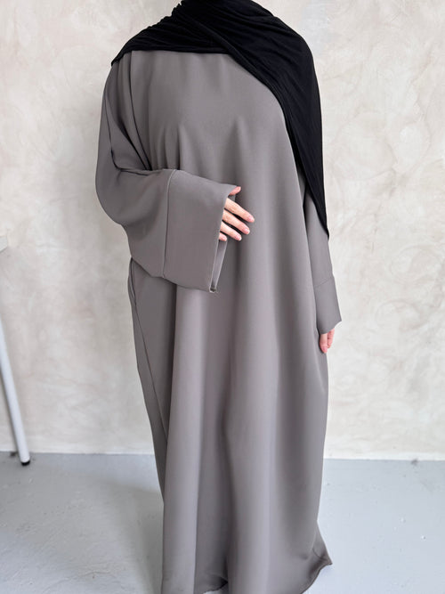 Mocha textured abayah