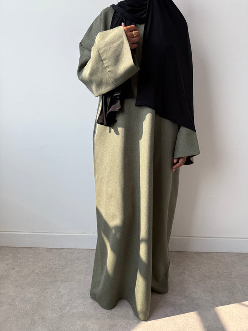Khaki leaf abayah