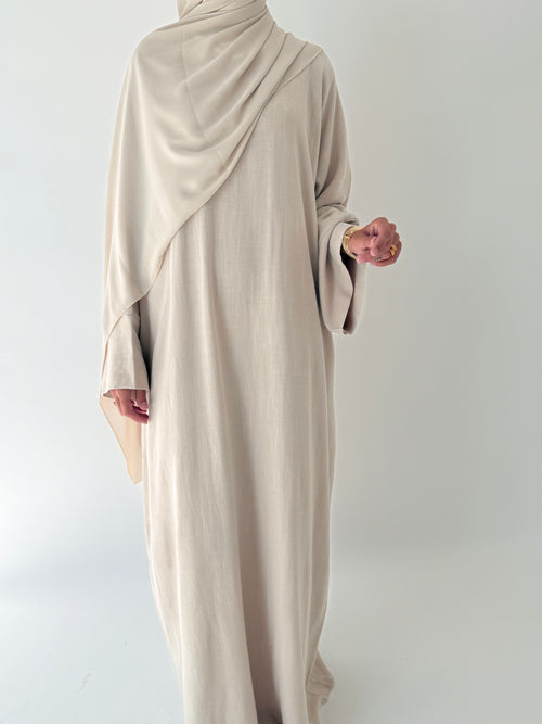 Large Chiffon hijaab: Beige