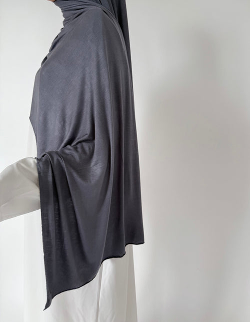 Charcoal Jersey hijaab