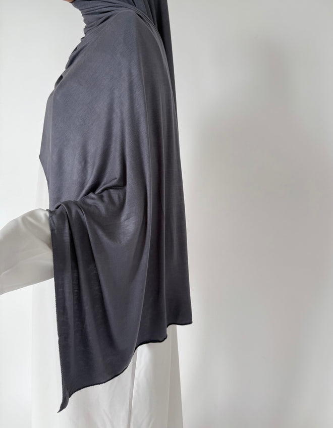 Charcoal Jersey hijaab