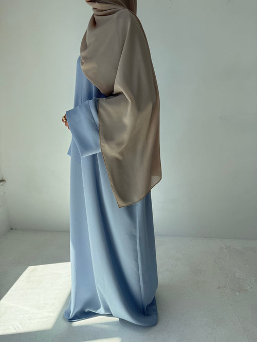 Spring basics: Powder blue Abayah ZIP
