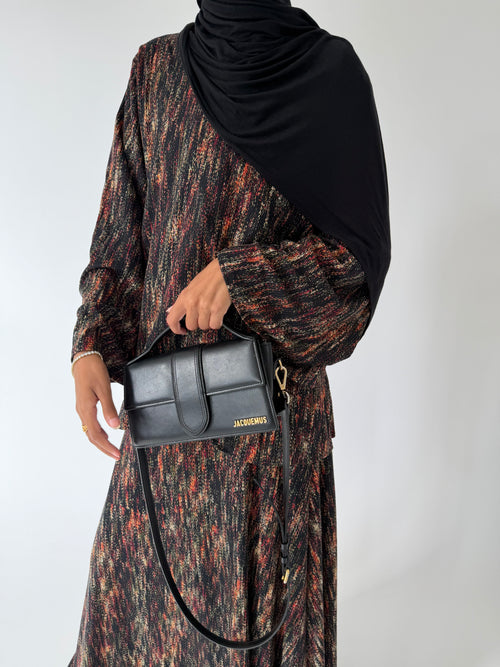 Black candy skirt set