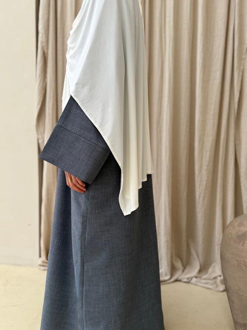 Ramadan Charcoal-Blue abayah