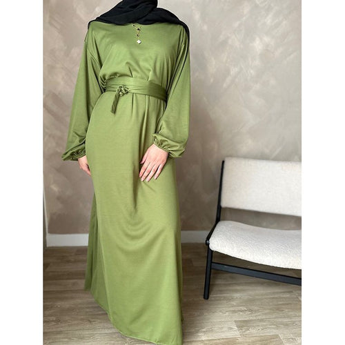 Olive wrap dress