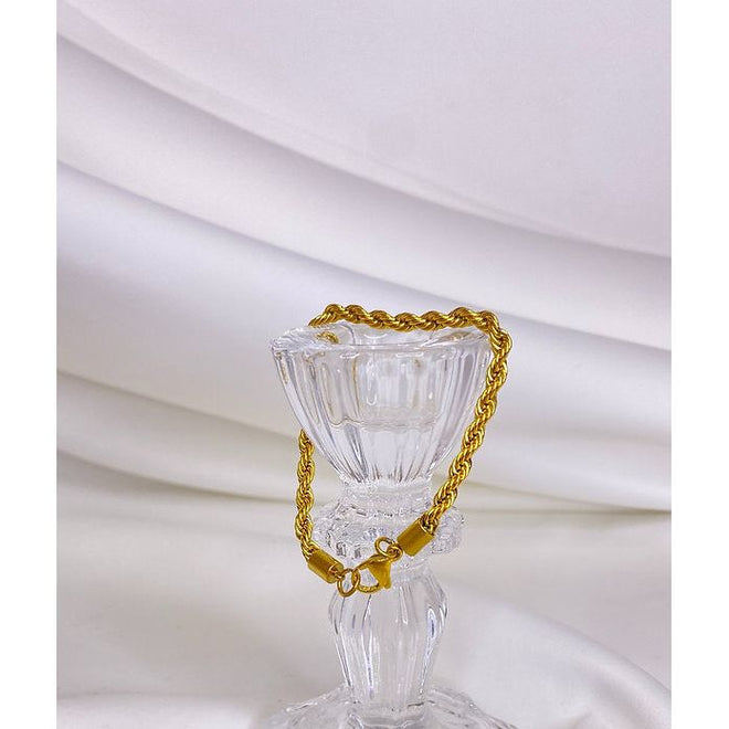 Gold Rope Chain Bracelet