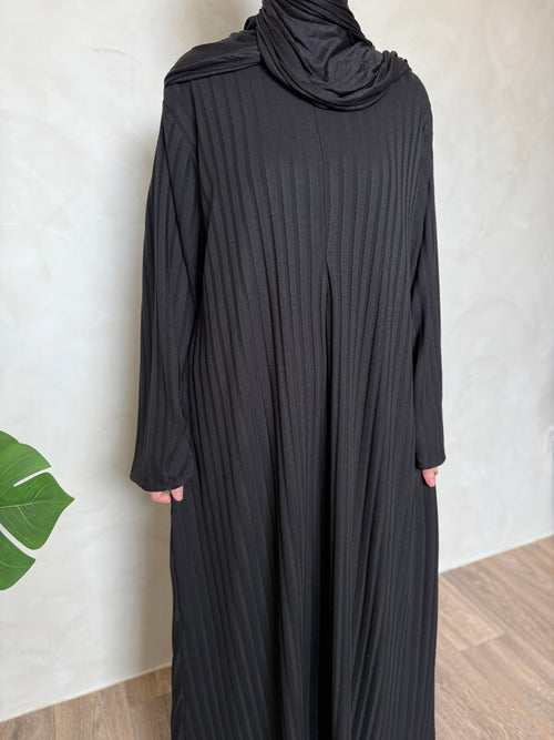 Black Leila Dress (Zip)