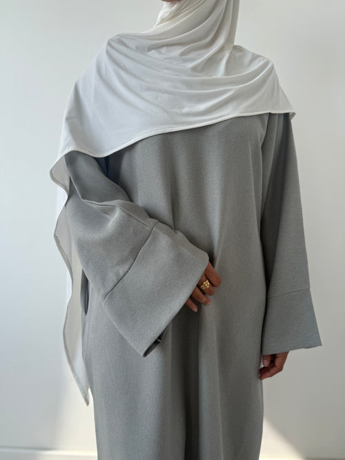 Pastel grey abayah