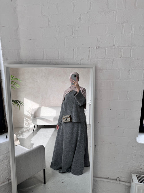 Grey Winter co-ord skirt set