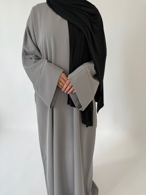 Muted pebble abayah