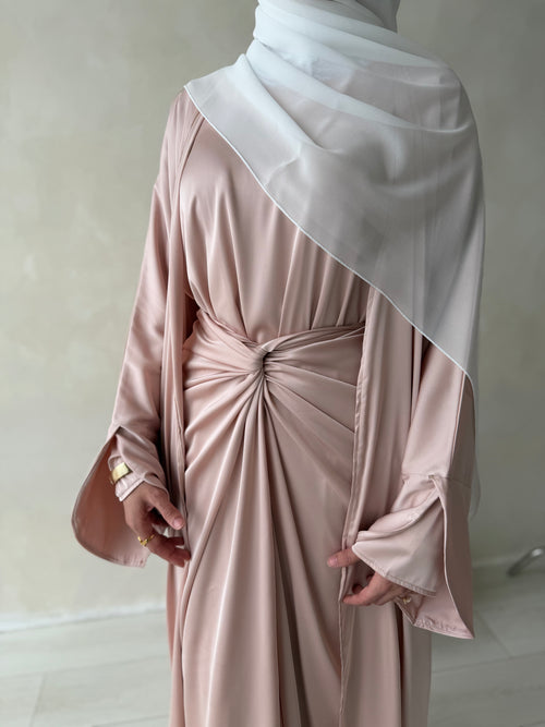 ZAHRA wrap 3-piece set: Blush