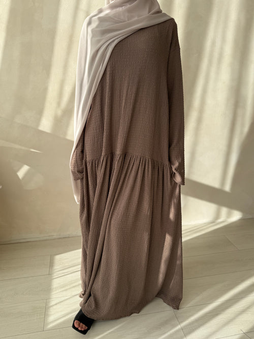Truffle ruched hem dress
