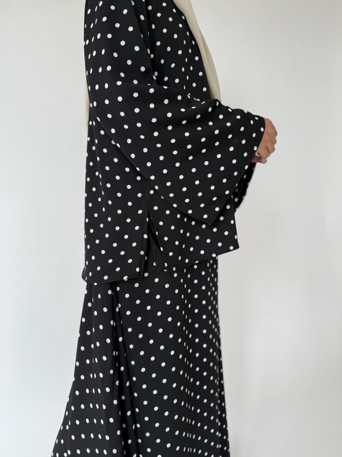Polka dot skirt set