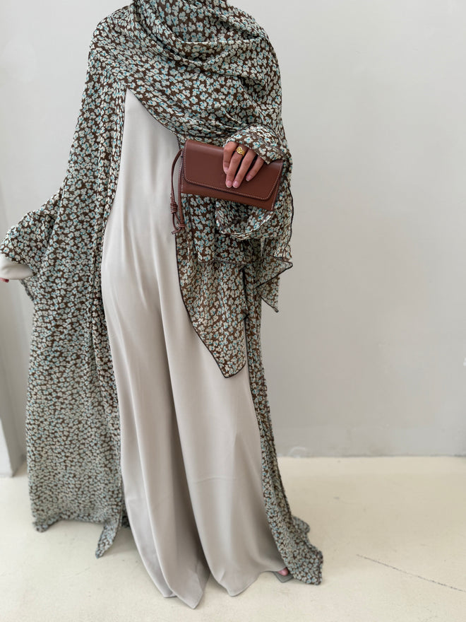 Daisy print Set: Blue