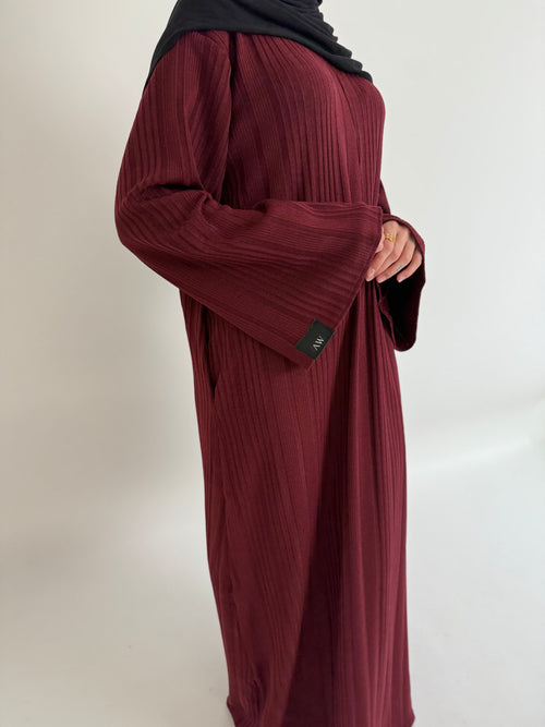 Dark Cherry Winter Dress ZIP