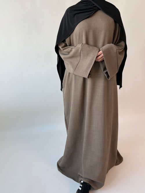 Latte Textured Abayah