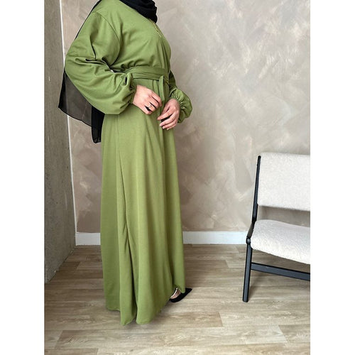 Olive wrap dress
