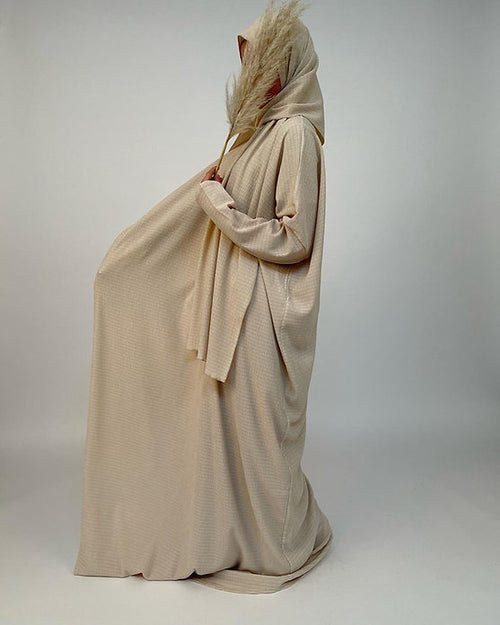 Soft cream prayer garment
