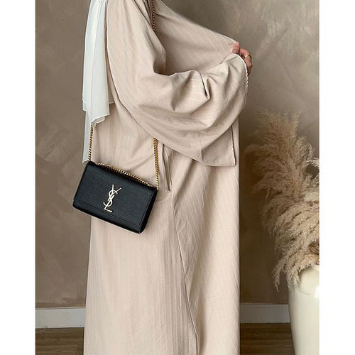 Beige Linen abayah