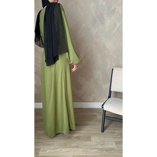 Olive wrap dress
