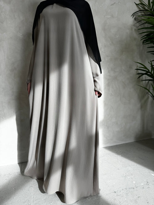 Taupe blossom dress