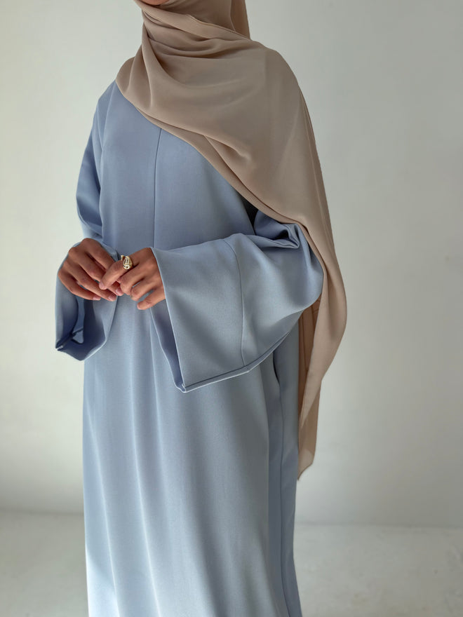Spring basics: Powder blue Abayah ZIP