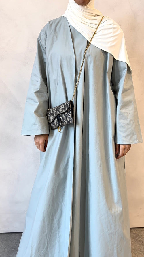 Blue-mist Cotton abayah set
