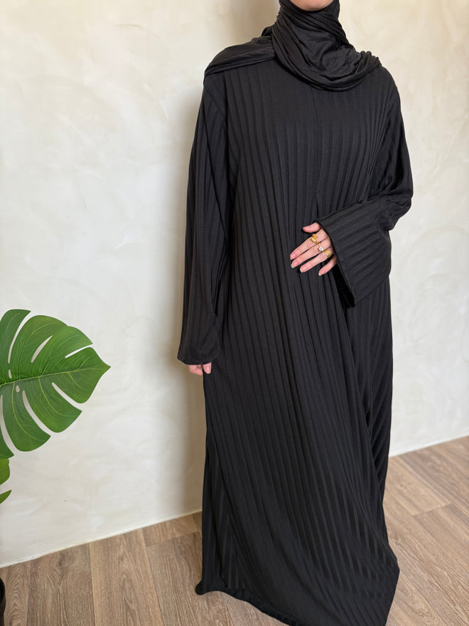 Black Leila Dress (Zip)