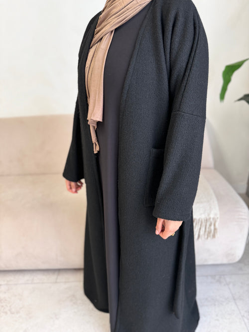 Black Wool Coat abayah