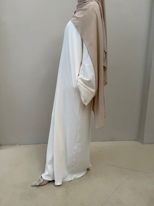 Dania Ribbed abayah: Cloud