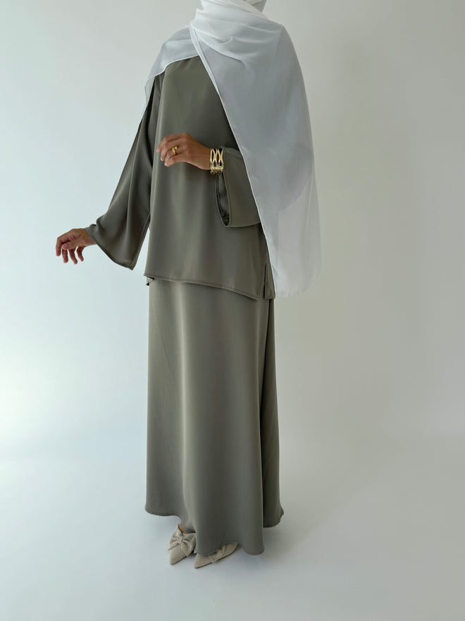 Soft Sage co-ord skirt set